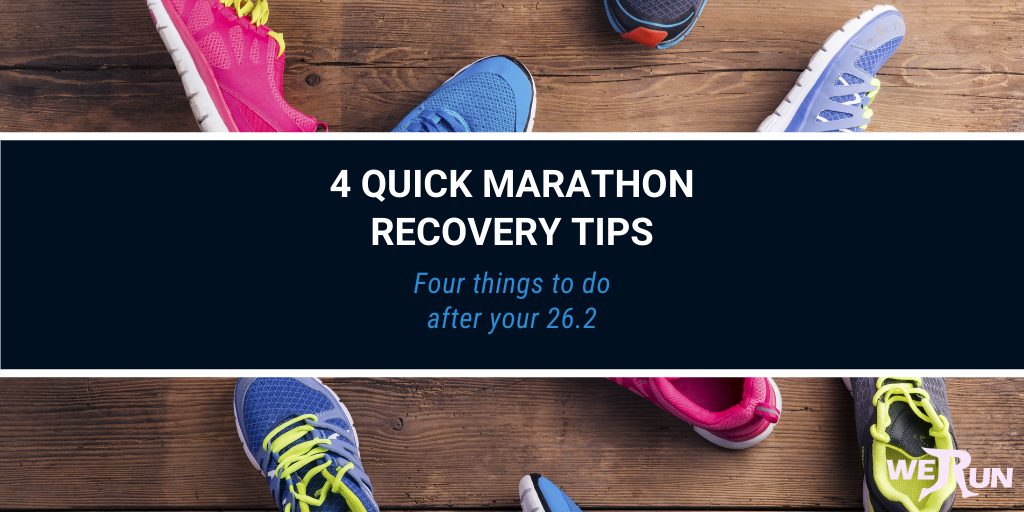 4 quick marathon recovery tips