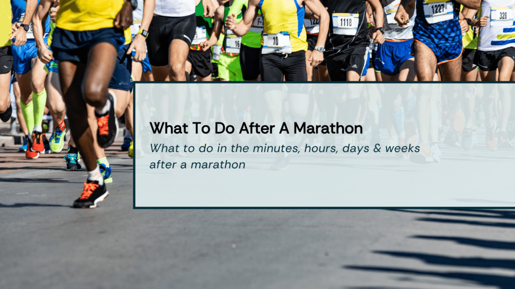 what to do after a marathon