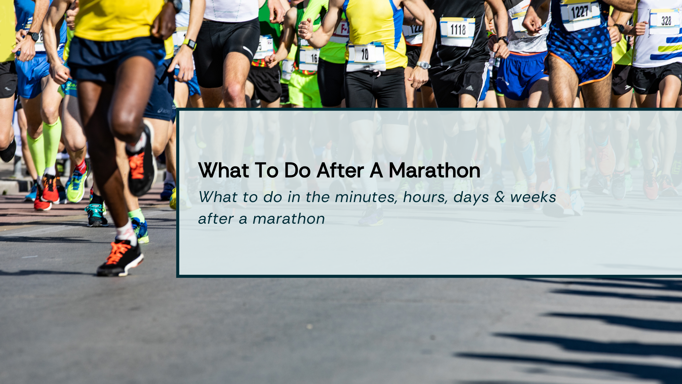what to do after a marathon