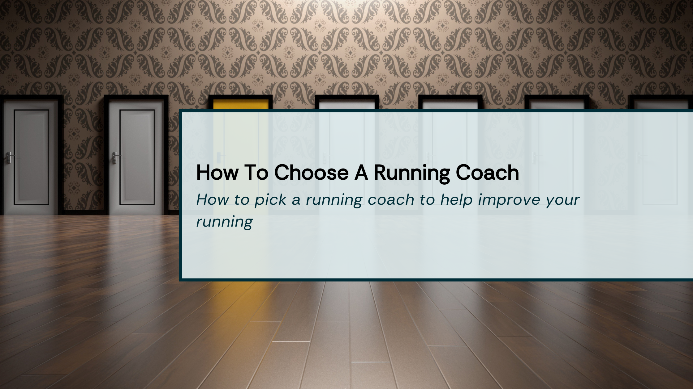 how to choose a running coach
