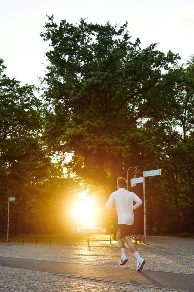running coach oxford man in sunlight