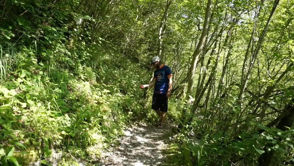 Coach Kelvin on a recovery walk